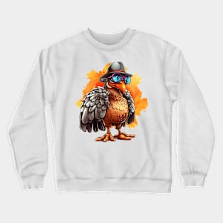 Cartoon Thanksgiving Turkey #12 Crewneck Sweatshirt